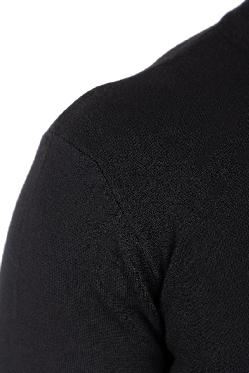 X RAY Mens Mock Neck Sweater, Soft Slim Fit Pullover Top, Basic Mock Neck Sweater for Men, Black, Small - Image 5